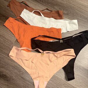 seamless and no-show pack of 5 size medium nude